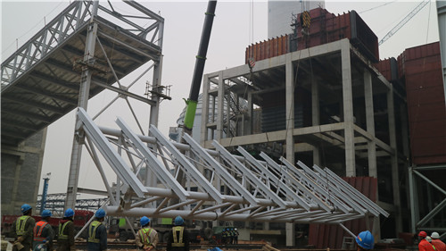 Power plant steel structure
