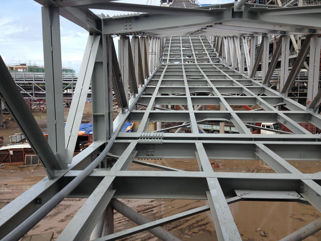 Power plant steel structure
